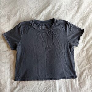 Outdoor Voices Everyday Short Sleeve Women's Black T-Shirt